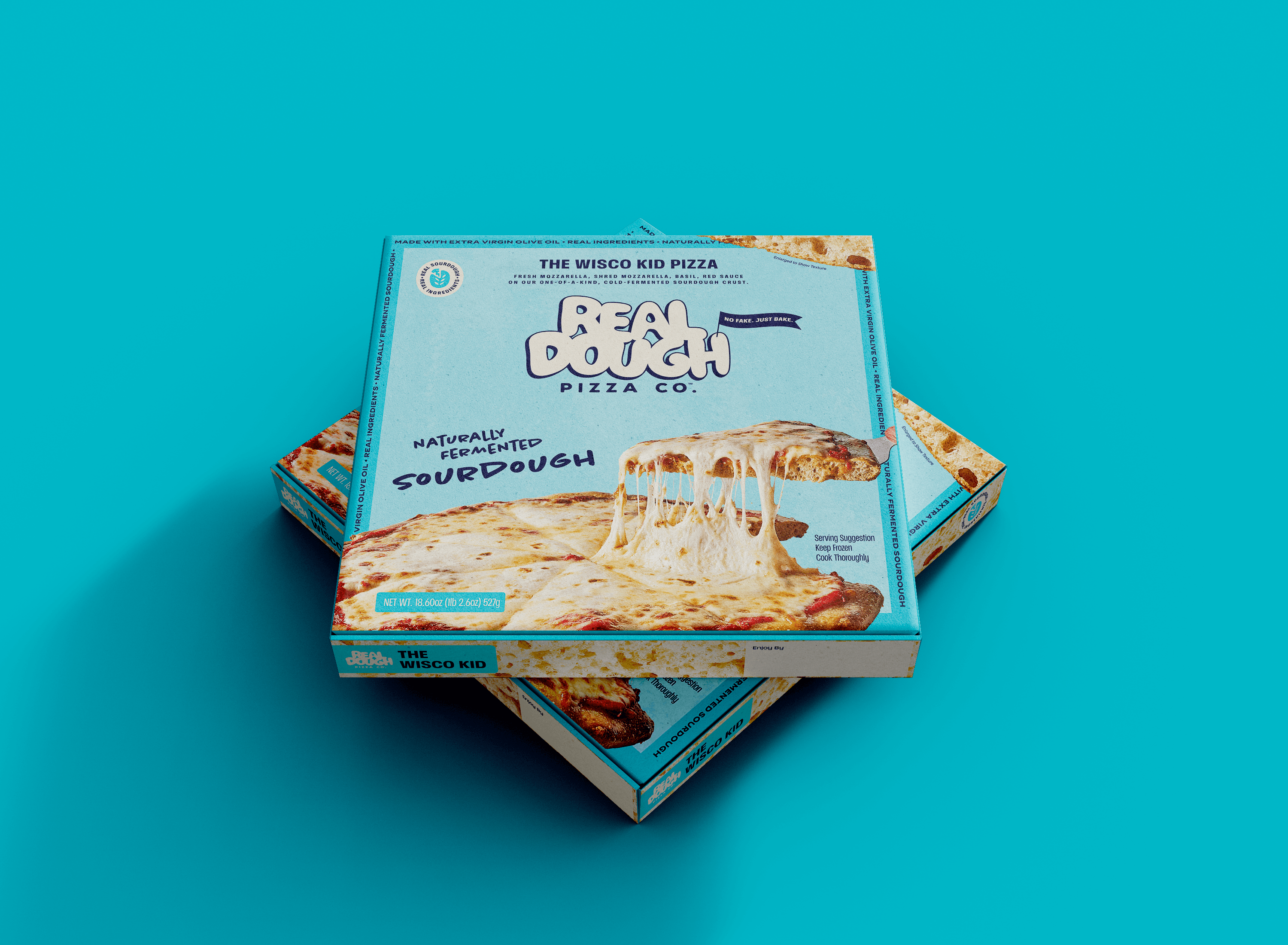 The Wisco Kid pizza box 3D render